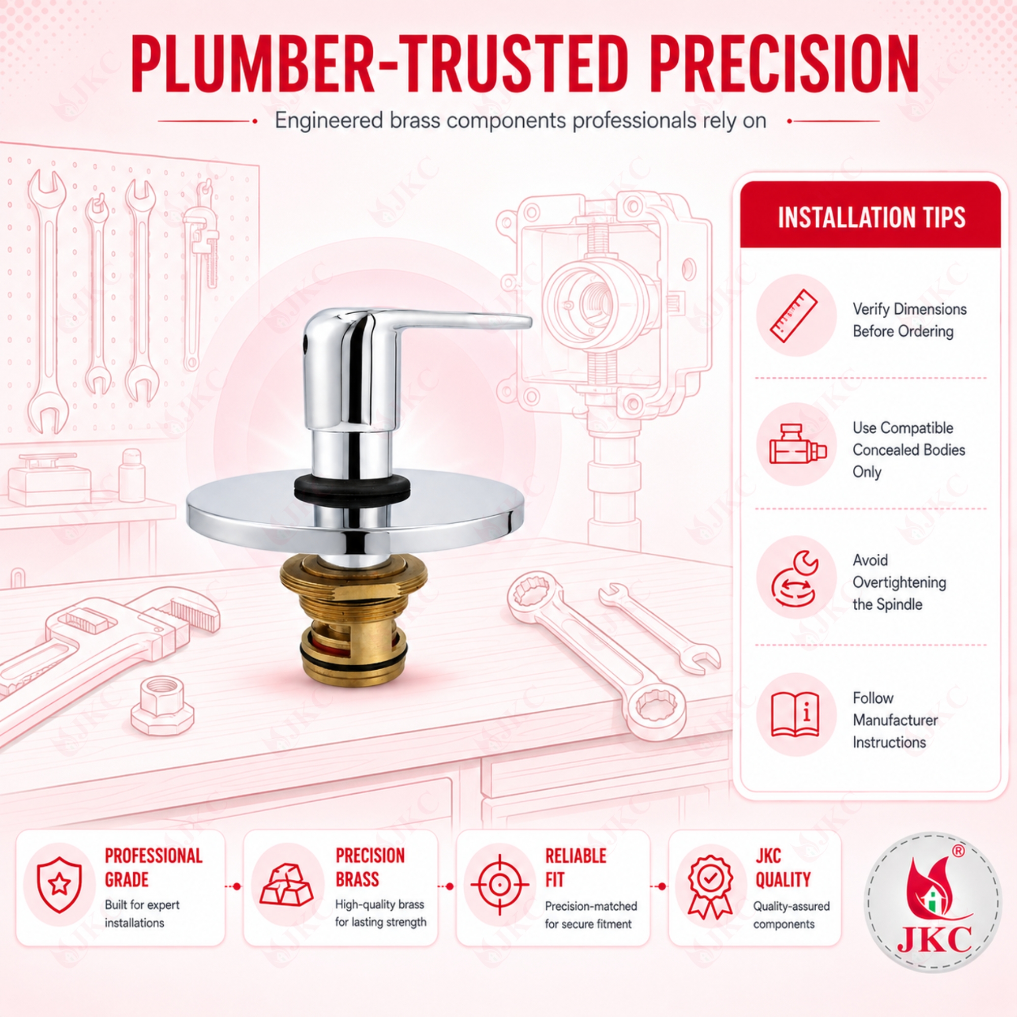1090C – Jaquar Type 32mm Metropole Convertible Kit (12) Metropole Flush Convertible Kit