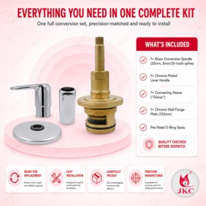 JKC Jaquar Type 32mm Metropole Flush Convertible Kit - (JKC-1090C) Metropole Flush Convertible Kit