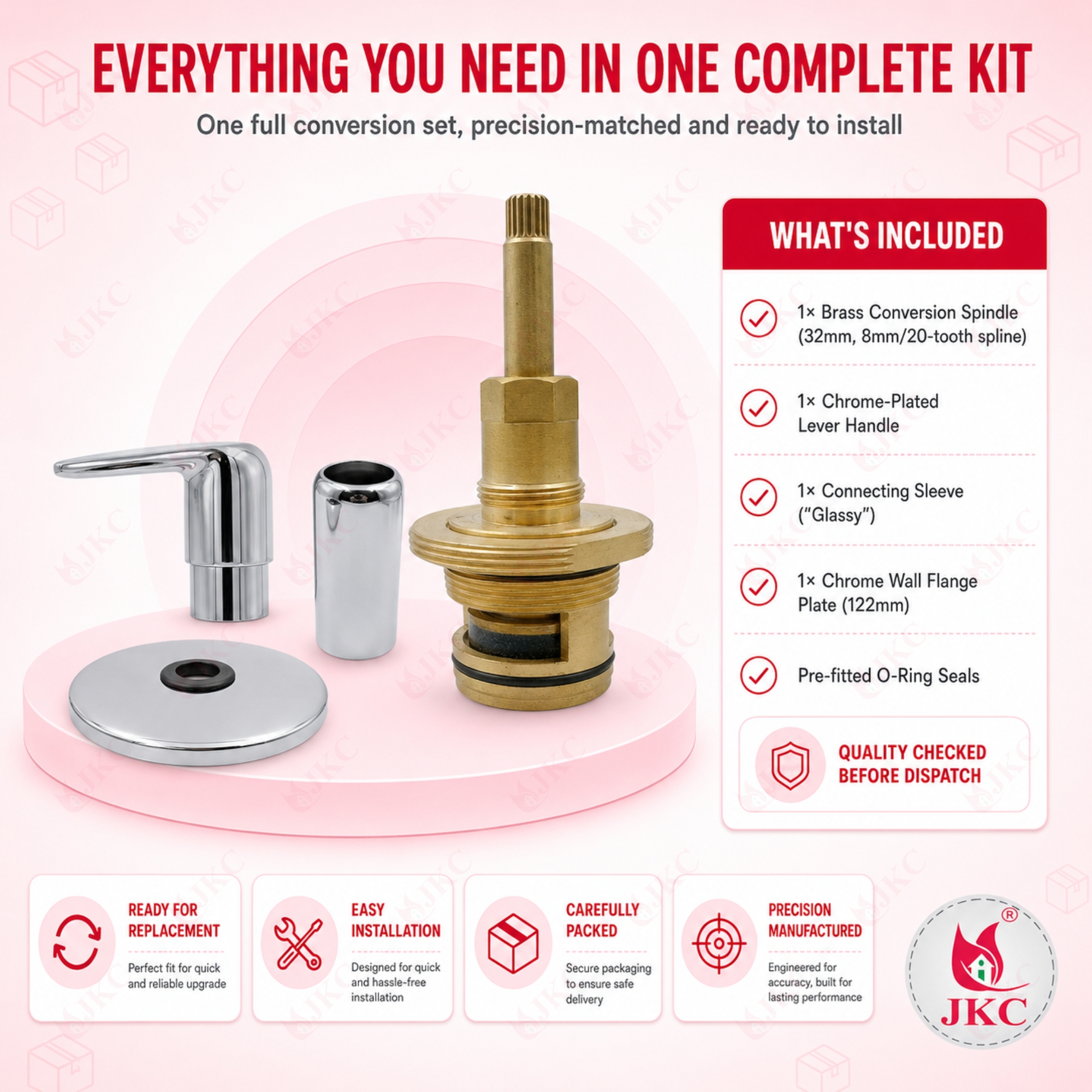 1090C – Jaquar Type 32mm Metropole Convertible Kit (5) Metropole Flush Convertible Kit