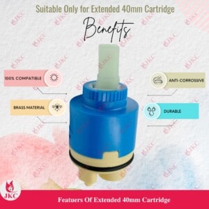 JKC 40mm Extended Cartridge for Diverter Mixer – (JKC-404)
