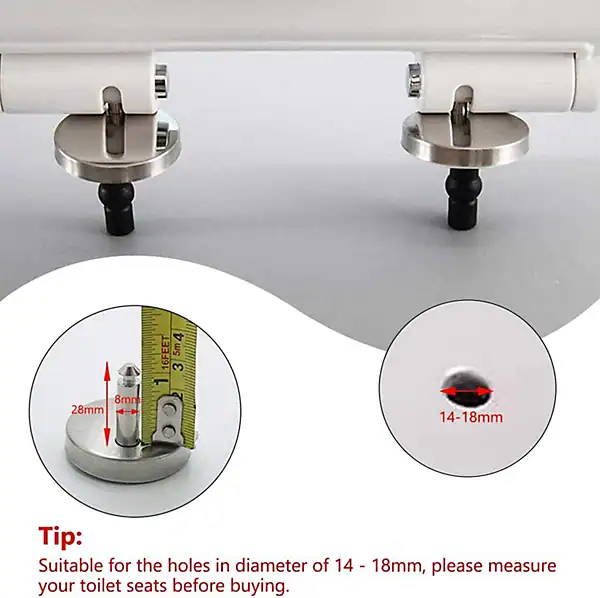 Measure Toilet Seat Hinge