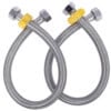 JKC Stainless Steel Geyser Connection Pipe for Hot and Cold Water 24inch (Pack of 2)