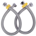 JKC Stainless Steel Geyser Connection Pipe for Hot and Cold Water 24inch (Pack of 2)