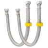 JKC Stainless Steel Geyser Connection Pipe for Hot and Cold Water 18 inch (Pack of 2)