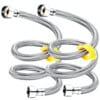 JKC Stainless Steel Geyser Connection Pipe for Hot and Cold Water 36inch (Pack of 2)