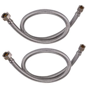 JKC Stainless Steel Geyser Connection Pipe for Hot and Cold Water 30inch (Pack of 2)