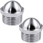 JKC CP Brass Plug  Male Thread 1/2 Inch, Pack of 2 (JKC-1177)