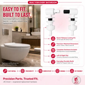 JKC Roca Type Toilet Seat Cover Hinges - (JKC-420)