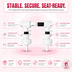 JKC Roca Type Toilet Seat Cover Hinges - (JKC-420)
