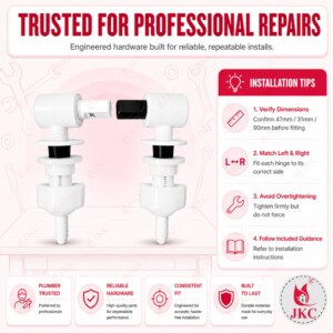 JKC Roca Type Toilet Seat Cover Hinges - (JKC-420)