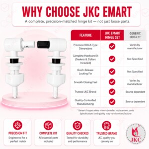 JKC Roca Type Toilet Seat Cover Hinges - (JKC-420)