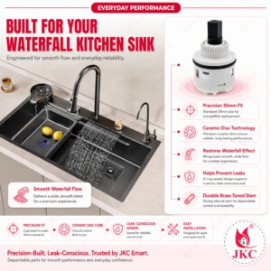 JKC Waterfall Kitchen Sink Cartridge 35mm (JKC-498_IMP_Square)