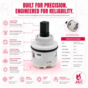 JKC Waterfall Kitchen Sink Cartridge 35mm (JKC-498_IMP_Square)