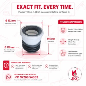 Toilet Waste Pipe Connector