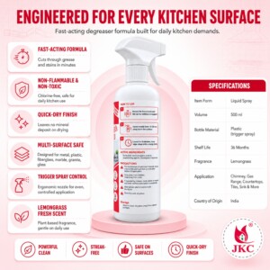 JKC Kitchen Cleaner Spray Multipurpose Degreaser 500ml (JKC-9072) Kitchen Cleaner Spray