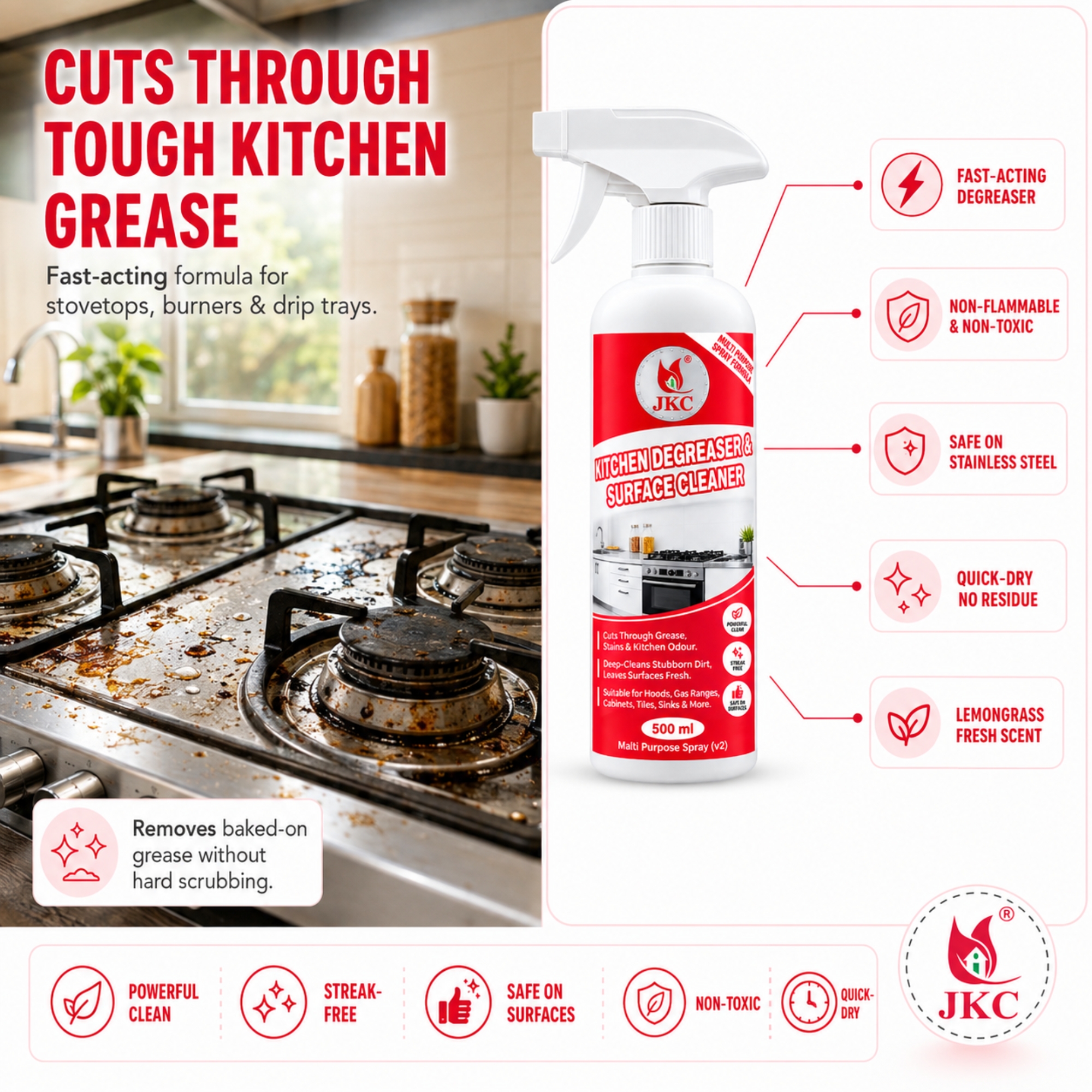9072 – Kitchen Cleaner (6) Kitchen Cleaner Spray